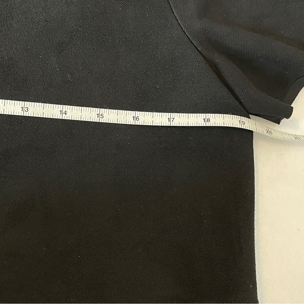 Zara Faux Suede‎ Black Midi Dress with Pockets Size M - Picture 7 of 9